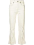 Khaite Fiona Cropped Flare Jeans - Nude & Neutrals