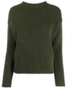 Aragona Long-sleeve Fitted Sweater - Grey