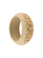 Chanel Vintage Sand Coated Cuff, Women's, Grey