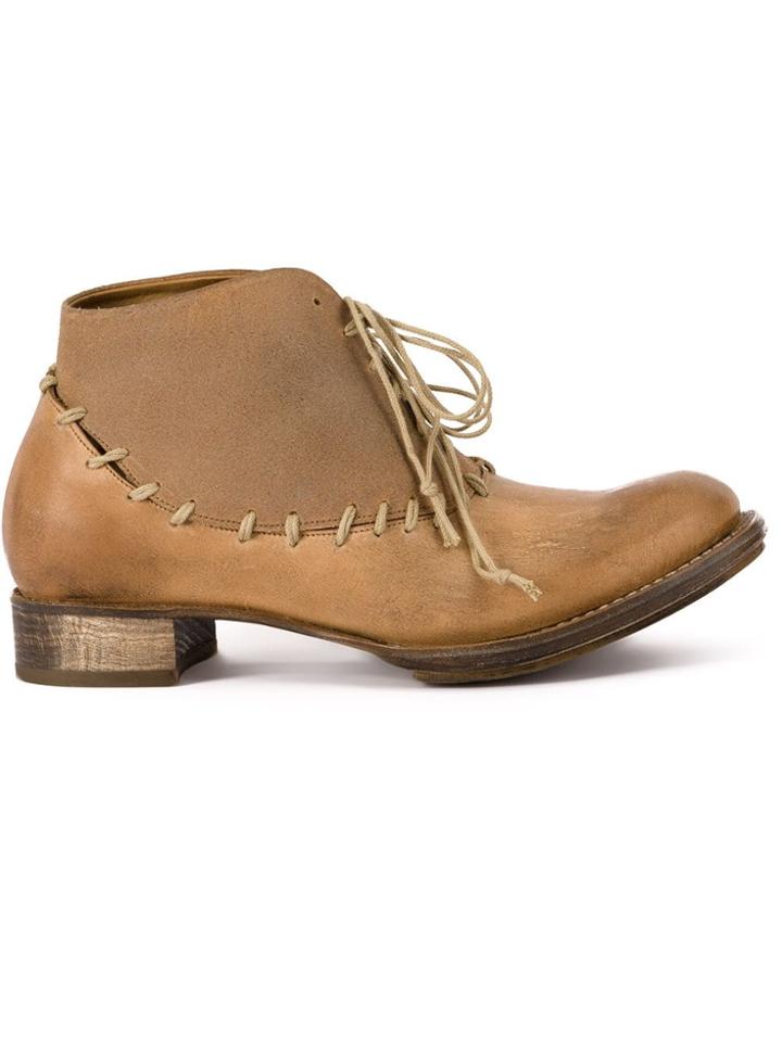 Cherevichkiotvichki Lace Up Boots - Nude & Neutrals