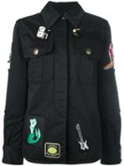 Marc Jacobs Paradise Embroidered Jacket, Women's, Size: 2, Black, Cotton