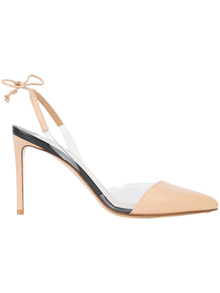 Francesco Russo Tie Back Pumps - Nude & Neutrals