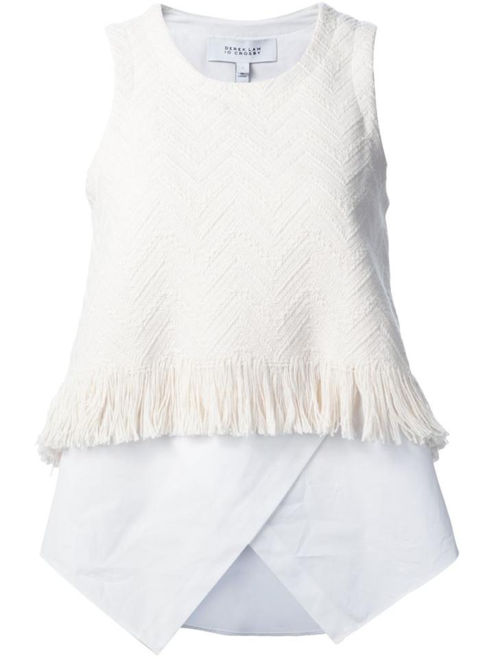 Derek Lam 10 Crosby Fringed Sleeveless Top