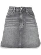 Calvin Klein Jeans A-line Denim Mini Skirt - Grey