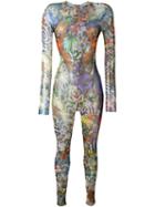Dsquared2 Underwear Tattooed Printed Bodysuit, Women's, Size: L, Polyamide/spandex/elastane