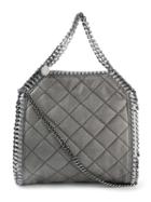 Stella Mccartney - 'falabella' Quilted Tote - Women - Artificial Leather - One Size, Grey, Artificial Leather