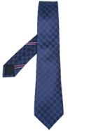 Gucci Gg Stripe Detail Tie - Blue