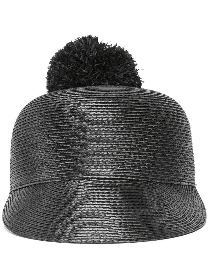 Eugenia Kim Quinn Pom Cap, Women's, Black, Polypropylene