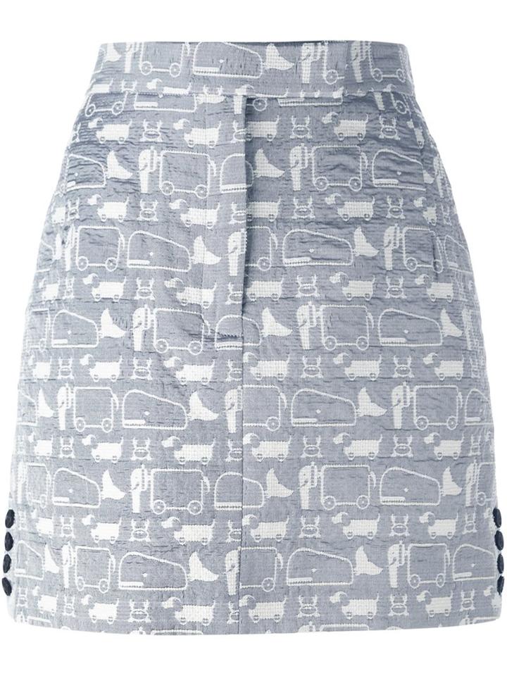 Thom Browne High-rise Straight Skirt