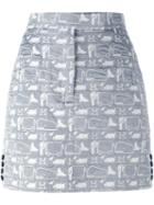 Thom Browne High-rise Straight Skirt