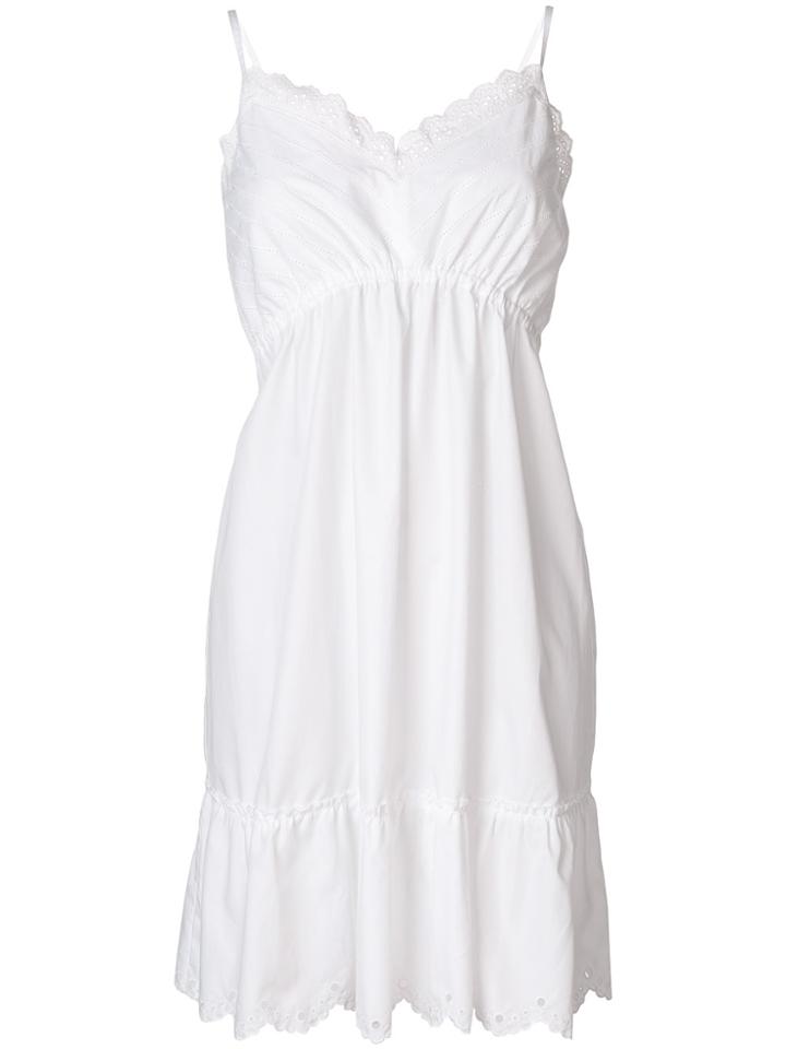 Mcq Alexander Mcqueen Broderie Anglaise Mini Dress - White