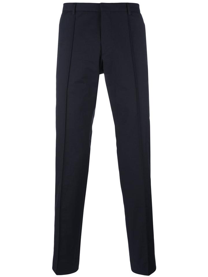 Boss Hugo Boss Plain Chinos, Men's, Size: 46, Blue, Cotton/polyester/viscose