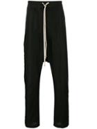 Rick Owens Drop-crotch Trousers, Men's, Size: 50, Black, Linen/flax/cotton