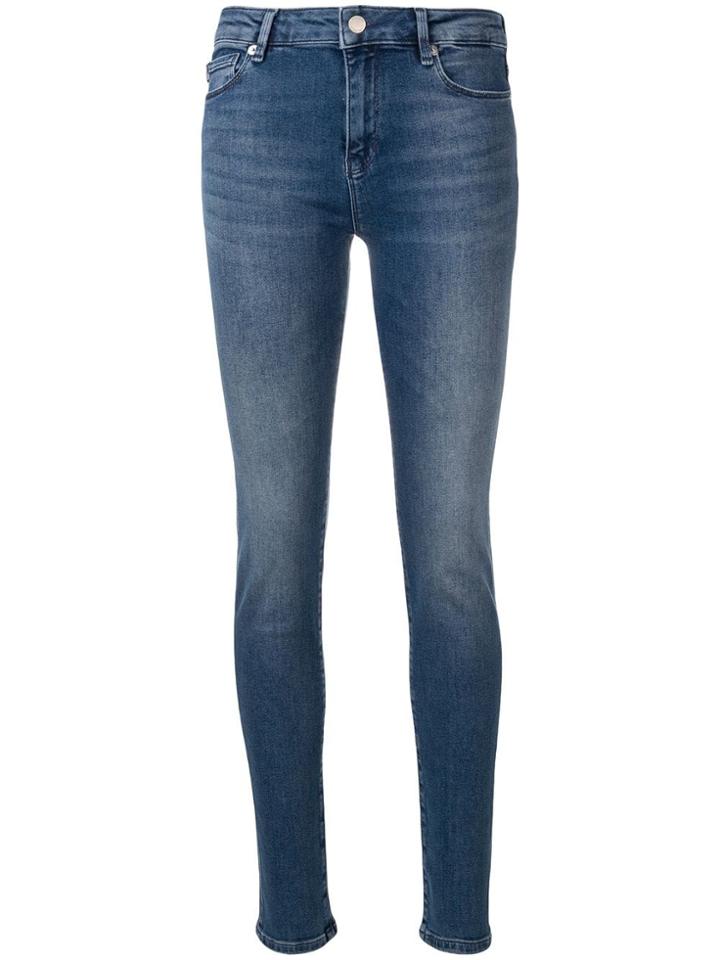 Love Moschino Logo Embellished Skinny Jeans - Blue