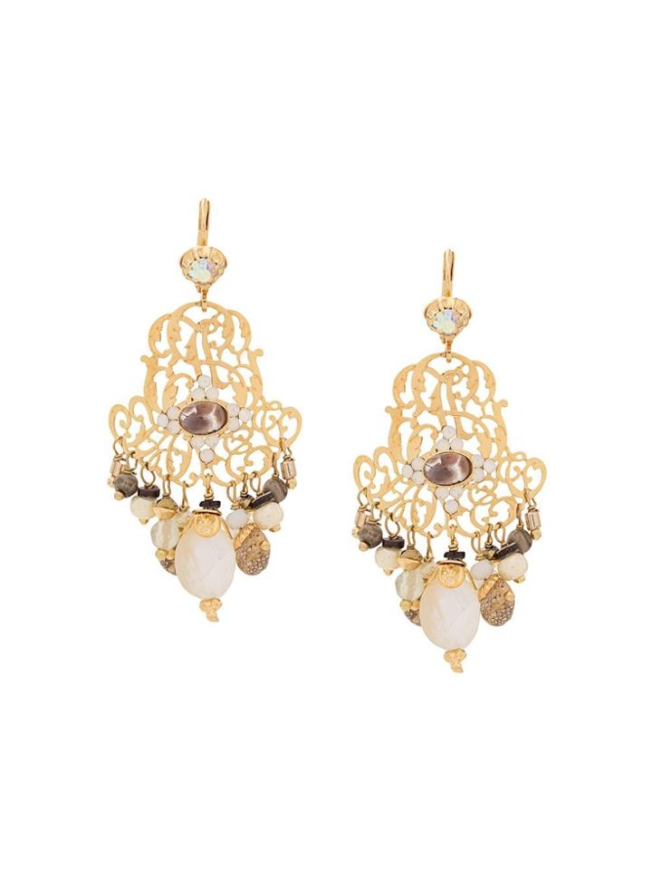 Gas Bijoux Beaded Earrings - Gold