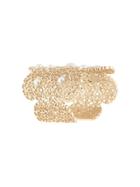 Ingie Paris Faux Pearl Cuff Bracelet - Gold