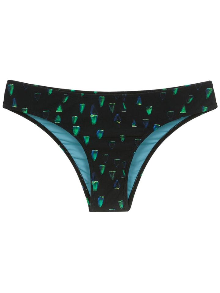 Lygia & Nanny Waikiki Printed Bikini Bottom - Black