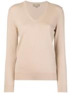 N.peal V Neck Knitted Sweater - Nude & Neutrals