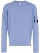 Cp Company Lens Detail Fleece Sweatshirt - Blue