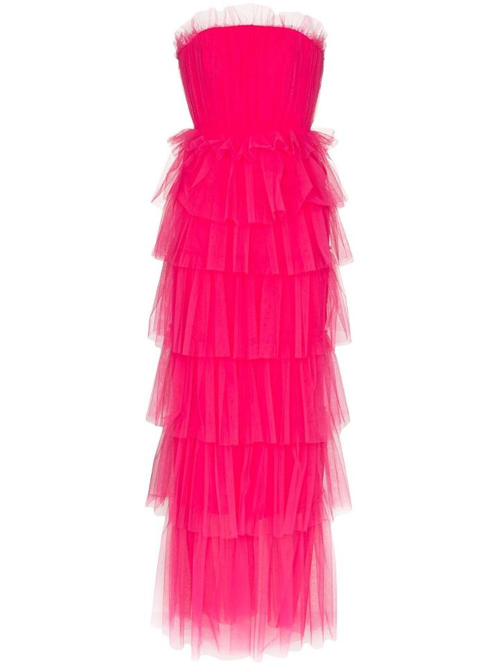 Carolina Herrera Tiered Ruffle Maxi-dress - Pink