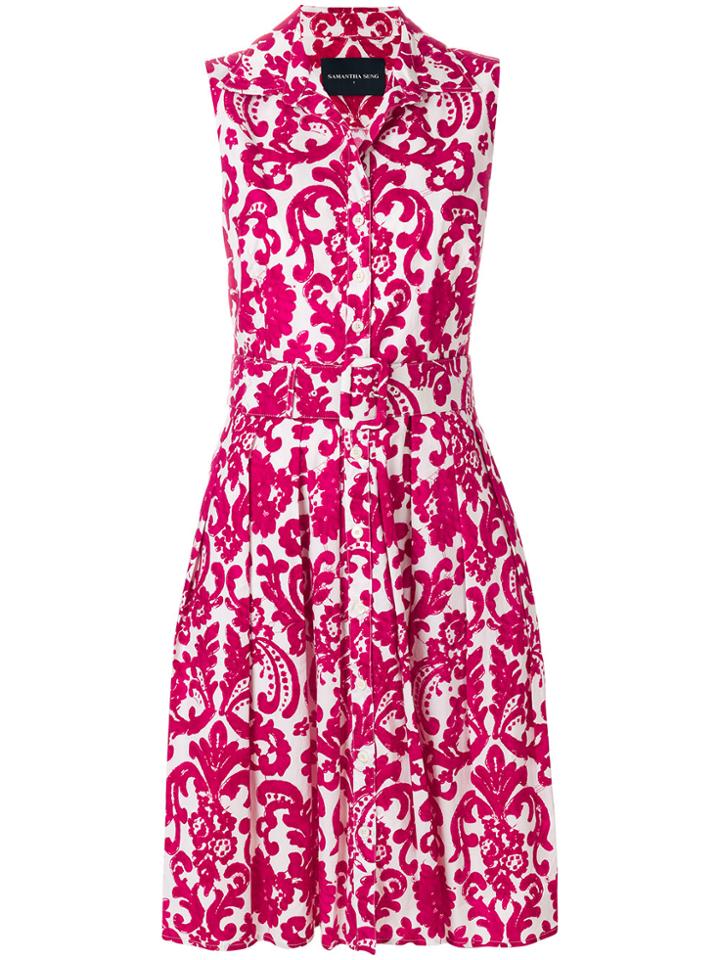 Samantha Sung Audrey Shirt Dress - White