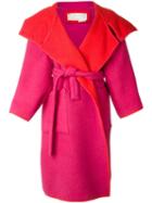 Jc De Castelbajac Pre-owned Reversible Oversized Coat - Red