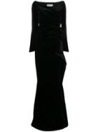 Le Petite Robe Di Chiara Boni Long Velvet Dress - Black
