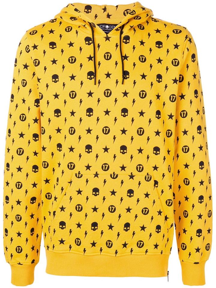 Hydrogen Multi-print Hoodie - Yellow & Orange