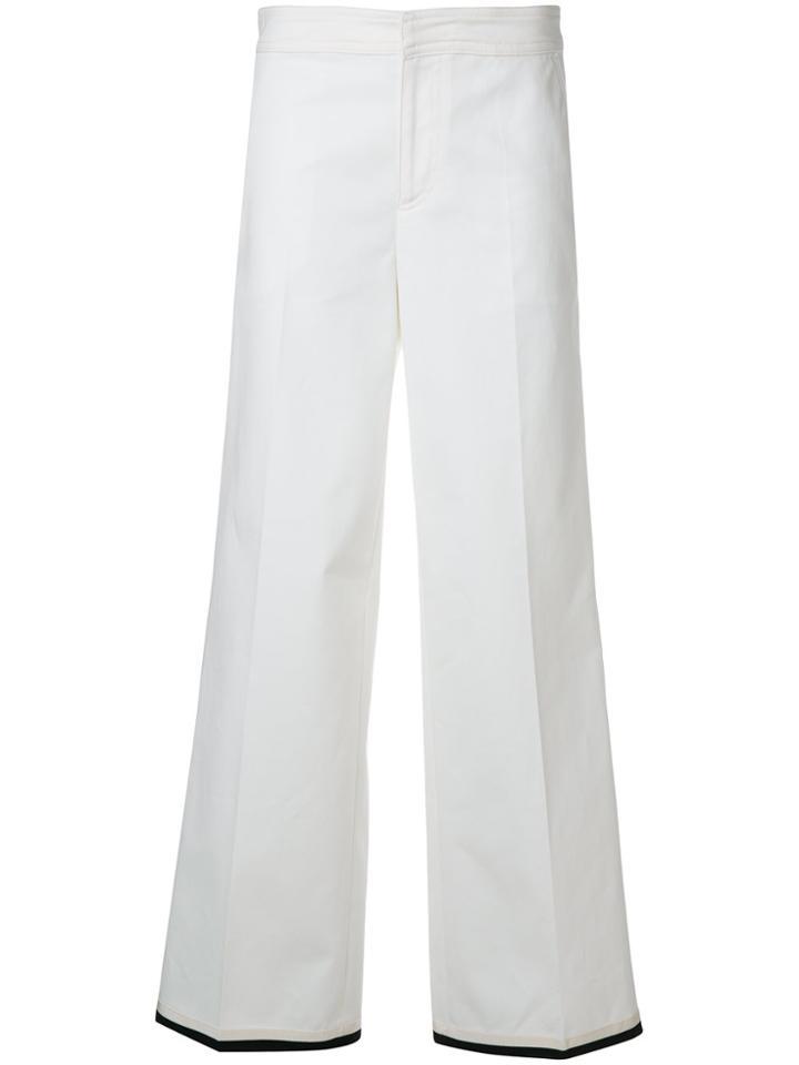 Moncler Wide Leg Trousers - White