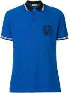 Versace Jeans Embroidered Logo Polo Shirt - Blue