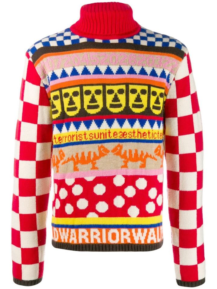 Walter Van Beirendonck Pre-owned 2002/03's Fly Or Vanish Intarsia