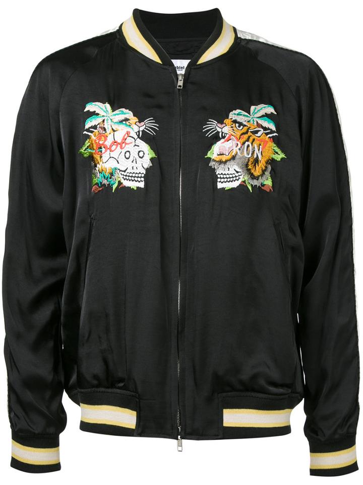 Doublet Embroidered Jacket, Men's, Size: Small, Black, Rayon
