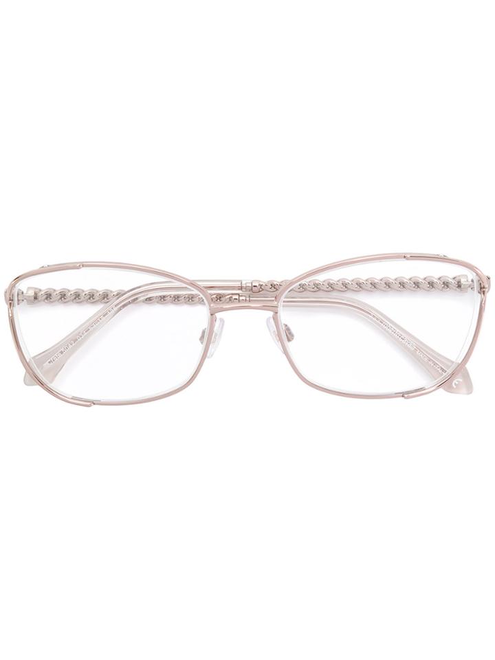 Roberto Cavalli Square Frame Glasses - Metallic
