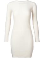 Astraet Long Ribbed T-shirt, Women's, White, Polyester/rayon
