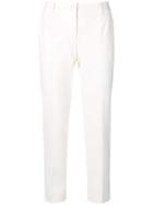 Dolce & Gabbana Cropped Slim-fit Trousers - White