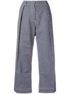 Peter Jensen Regatta Stripe Pleated Trousers - Blue