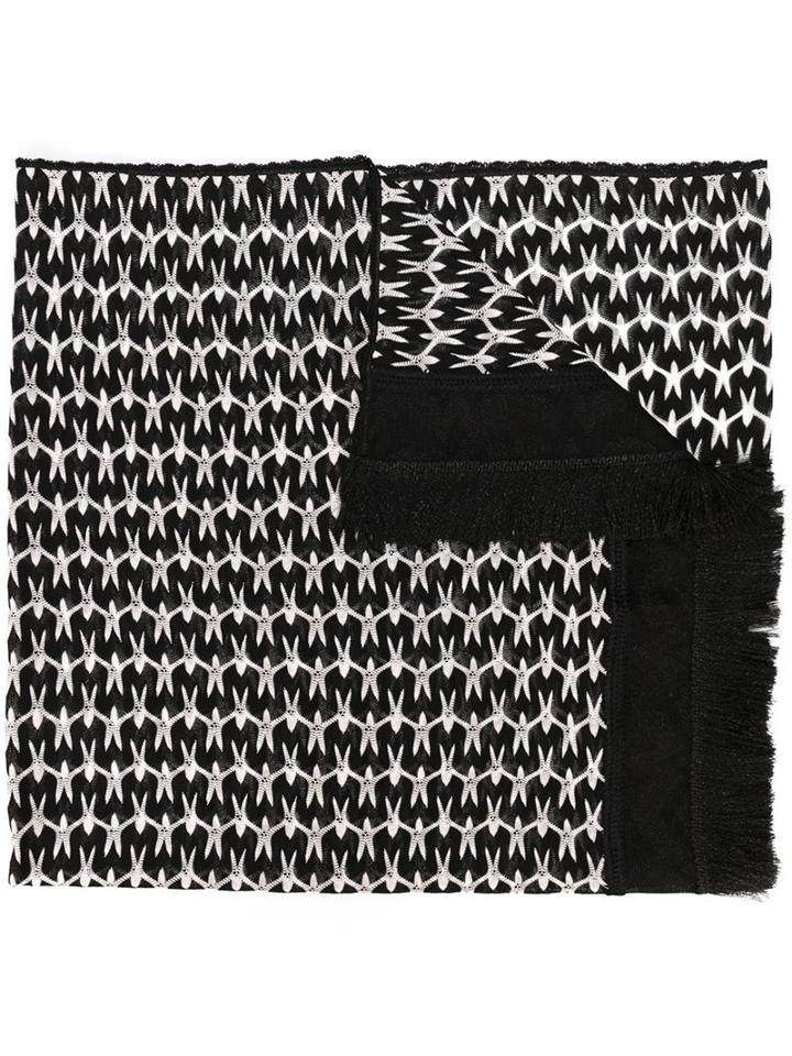 Missoni Knitted Scarf, Women's, Black, Viscose/cupro/polyester