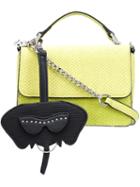 Christian Siriano Small Snakeskin Effect Satchel