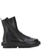 Trippen Distressed Combat Boots - Black