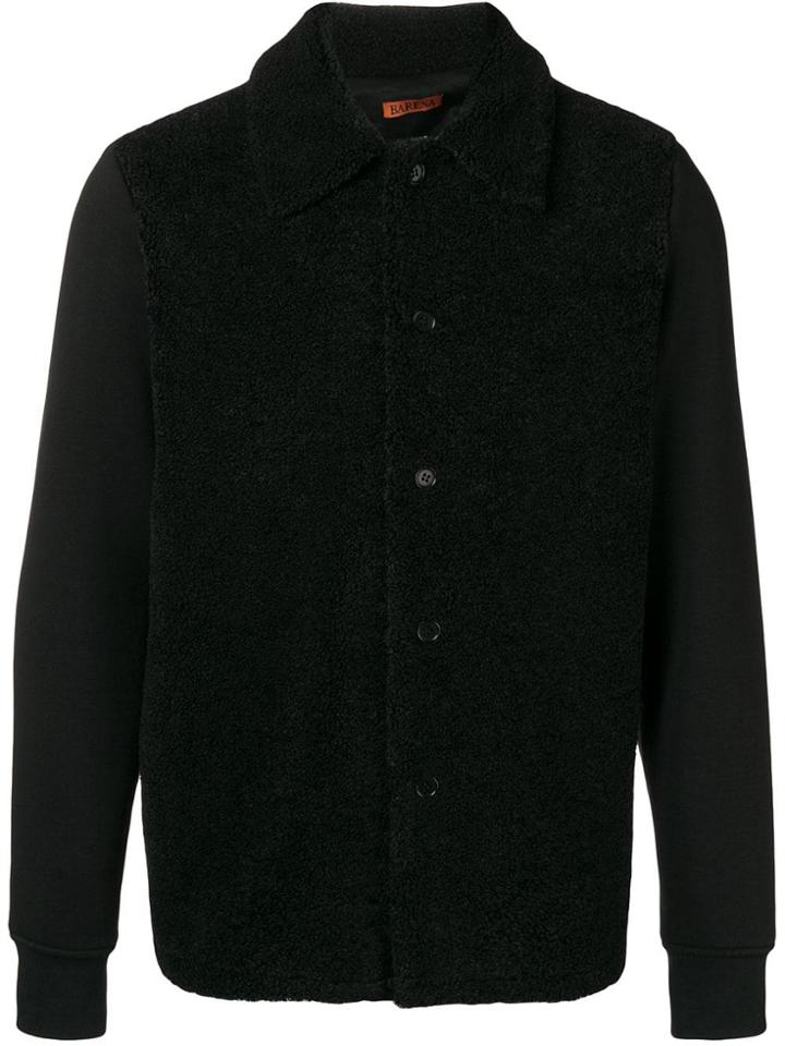 Barena Textured Button Front Jacket - Black