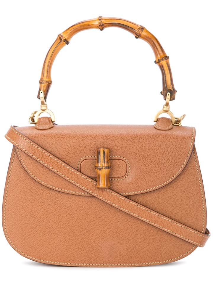 Gucci Vintage Bamboo Hand Bag - Brown