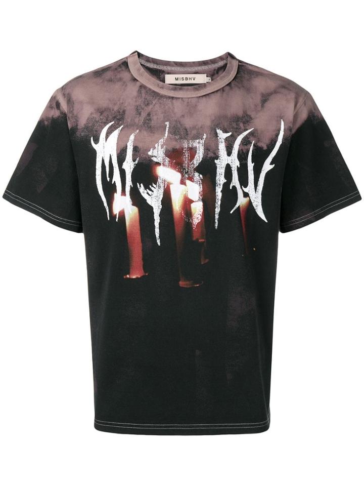 Misbhv Tie-die Print T-shirt - Black