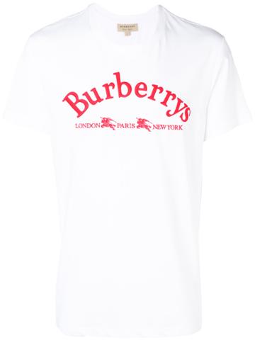 Burberry Burberrys Logo Print T-shirt - White