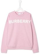 Burberry Kids Logo Sweatshirt - Pink
