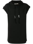 Damir Doma Sleeveless Drawstring Hoodie, Men's, Size: Small, Black, Cotton/polyester