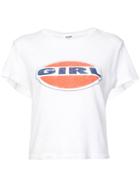 Re/done Girl Print T-shirt - White