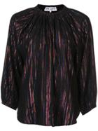 Apiece Apart Isla Lurex Blouse - Black