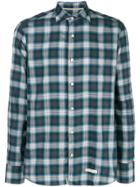 Tintoria Mattei Checked Button-down Shirt - Blue