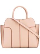 Tod's - Panelled Tote - Women - Leather - One Size, Pink/purple, Leather