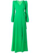 P.a.r.o.s.h. Maxi Wrap Dress - Green